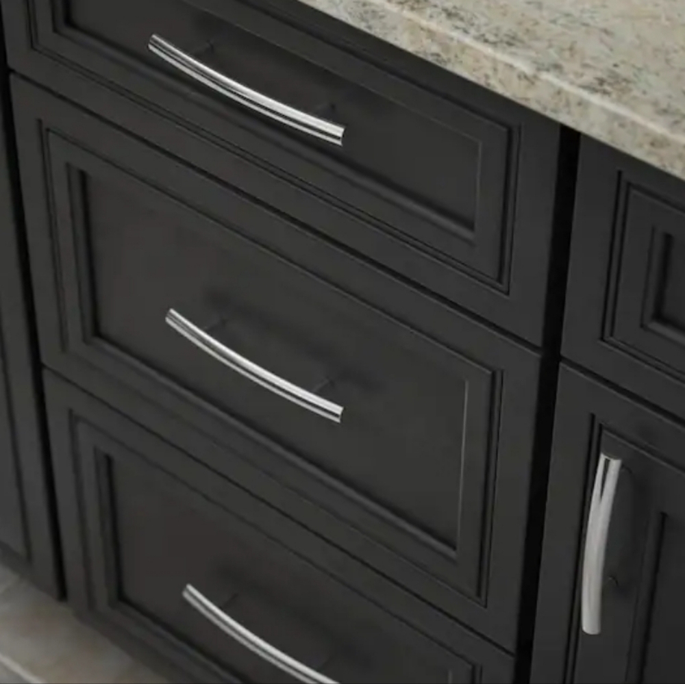 Silver Bar Pull For Drawers 2pcs